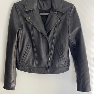 Able Women's Black Leather Jacket